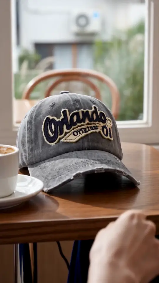 Orlando Vintage Ballcap Damage grey film