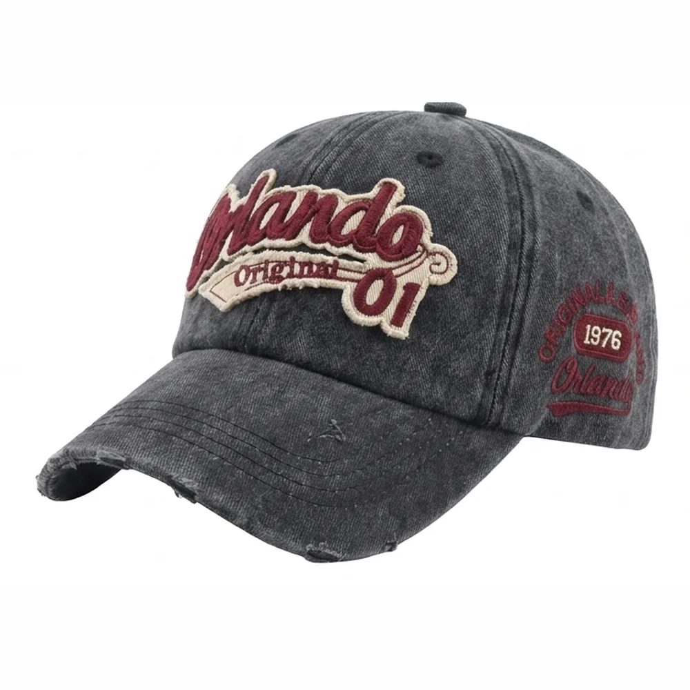 Orlando Vintage Ballcap — Carbón desgastado