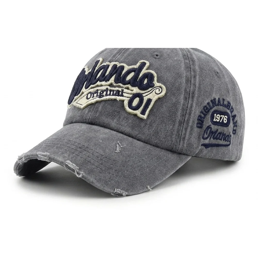 Orlando Vintage Ballcap — Gris desgastado