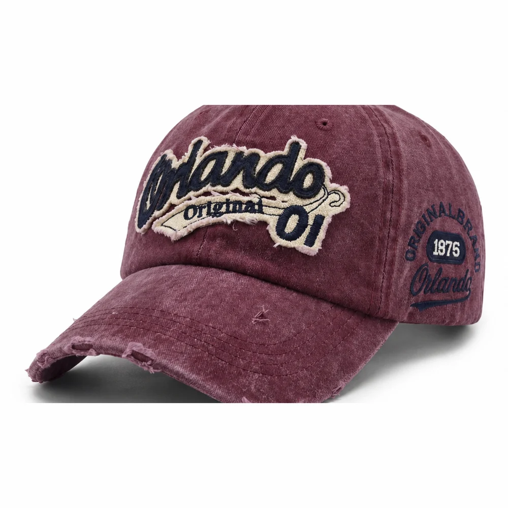 Orlando Vintage Ballcap — Vino desgastado
