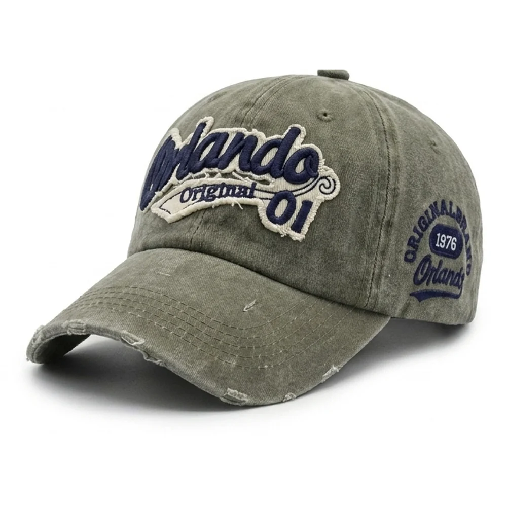 Orlando Vintage Ballcap — Caqui oliva
